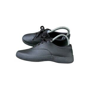 Grasshoppers Ortholite Black Leather Comfort Shoes sneakers Women US 7.5